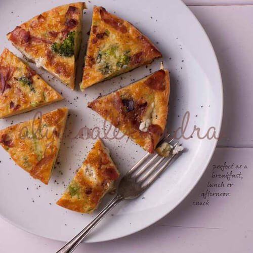 Thermomix Broccoli & Goat's Cheese Frittata Recipe