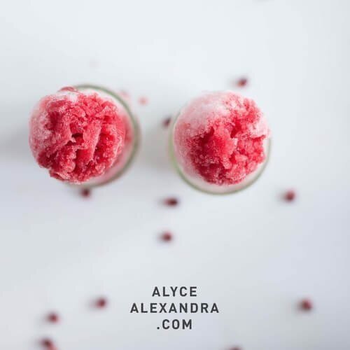 Pomegranate Raspberry Thermomix Snow Cones Recipe