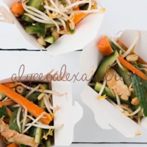 Thermomix Steamed Chicken Salad w Asian Flavours