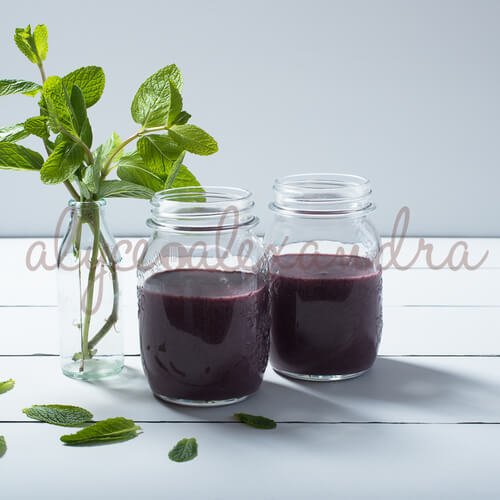 Thermomix Blueberry Mint Smoothie Recipe