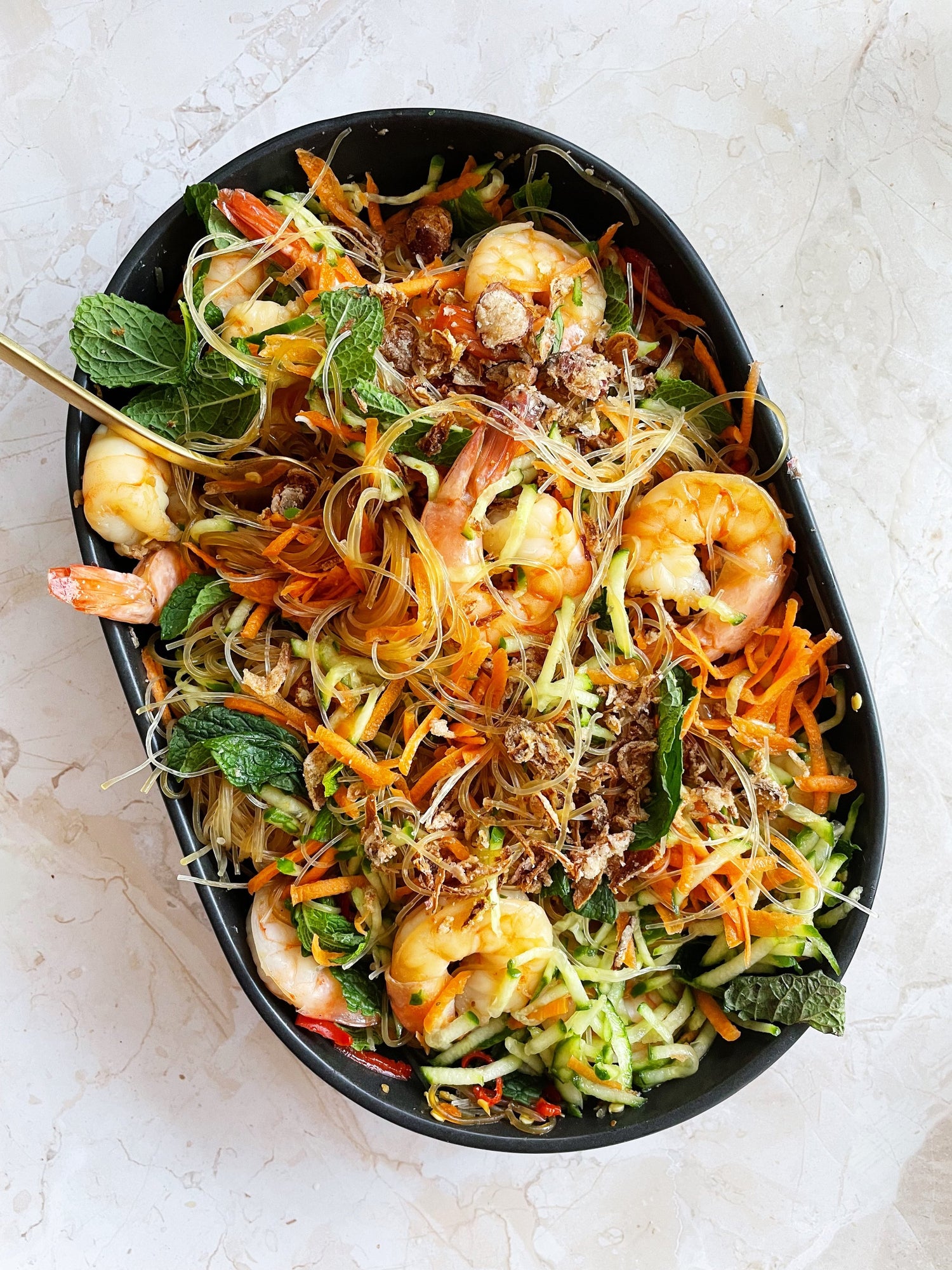 Vietnamese Rice Noodle Salad in the Thermomix