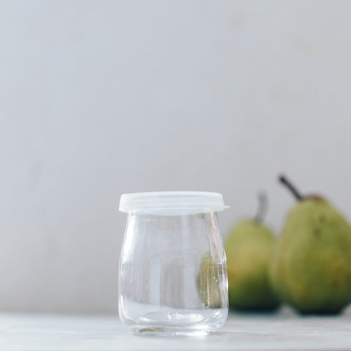 Pot-set glass yoghurt jar 150ml