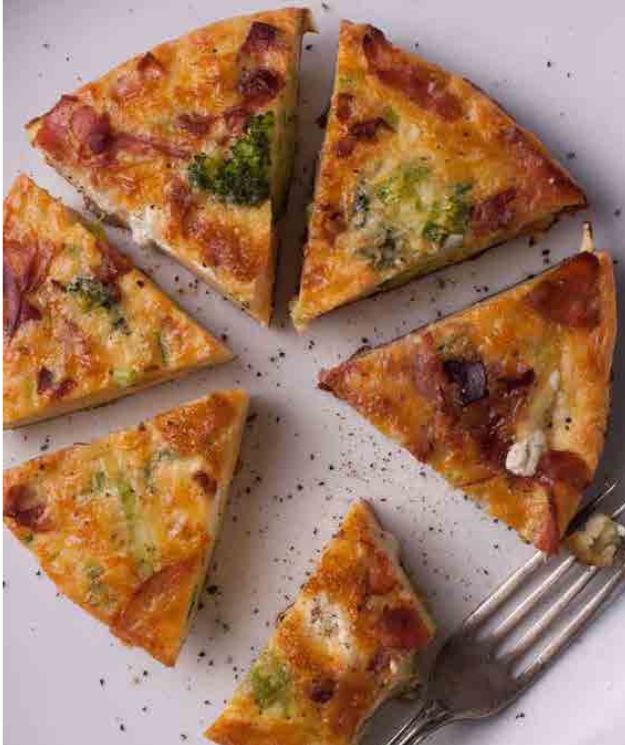 Broccoli & Goat’s Cheese Frittata With Pancetta in the Thermomix | Recipe