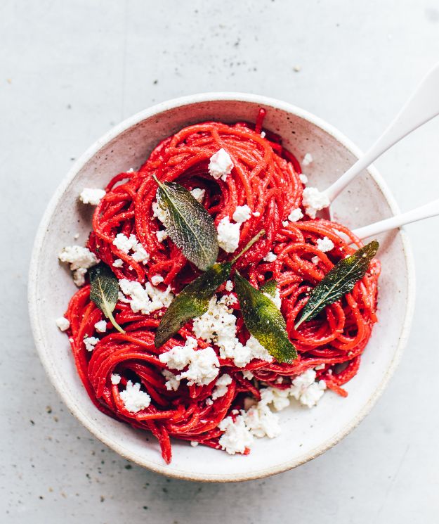 Beetroot & Crispy Sage Pasta in the Thermomix | Recipe – alyce