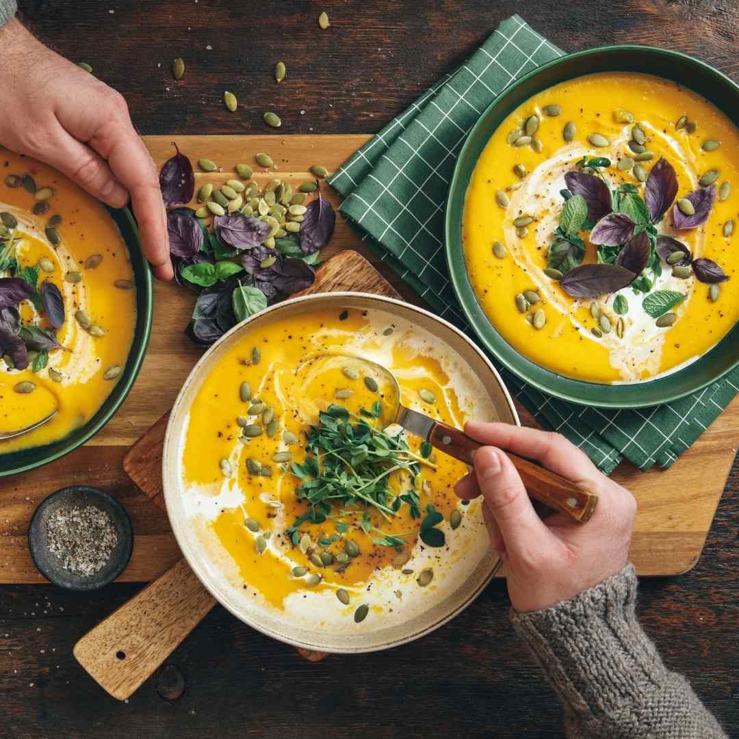 Slow Cooker Pumpkin Soup With A Kick