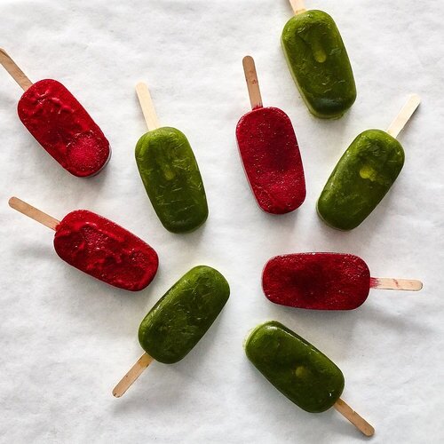 Beet Pops + Green Goddess Smoothie Pops Recipe