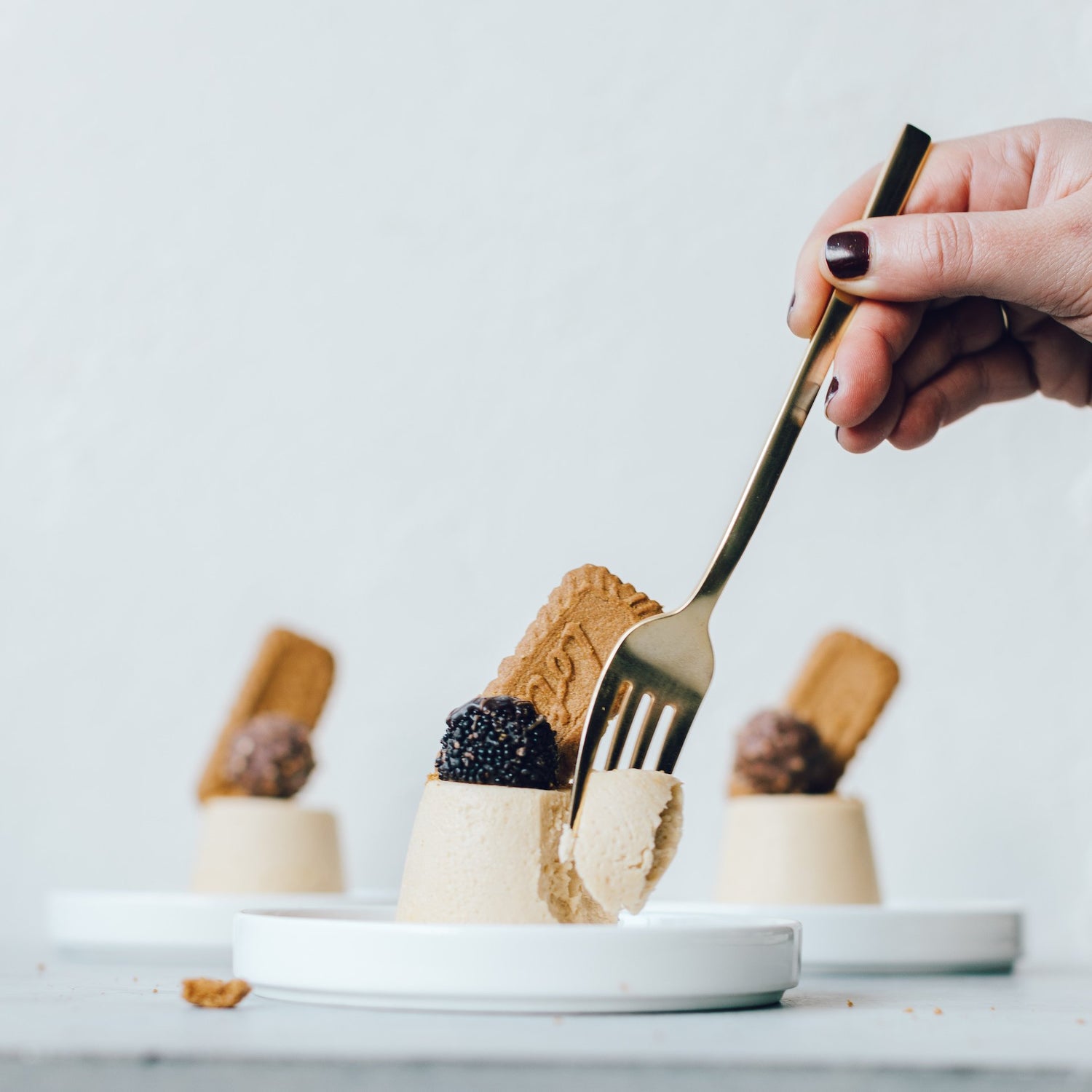 Boozy Slow Cooker Coffee Cheesecakes