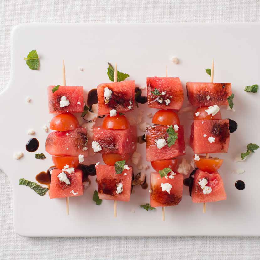 Watermelon Salad With Balsamic Reduction in the Thermomix | Recipe