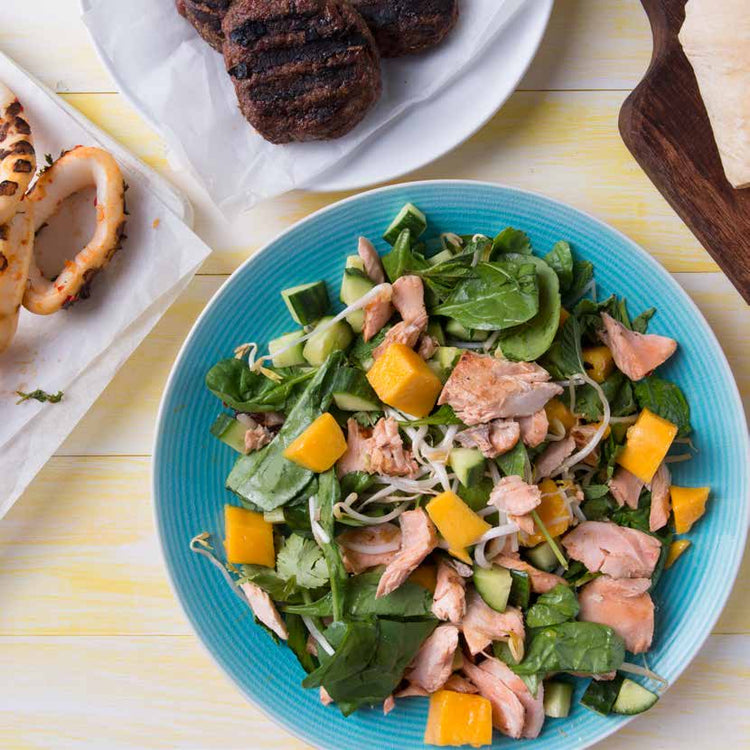 Seared Salmon Salad in the Thermomix Recipe alyce alexandra