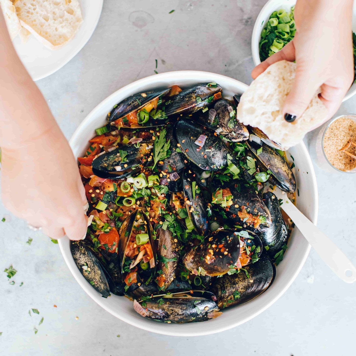 15-minute flavourful Thermomix mussels