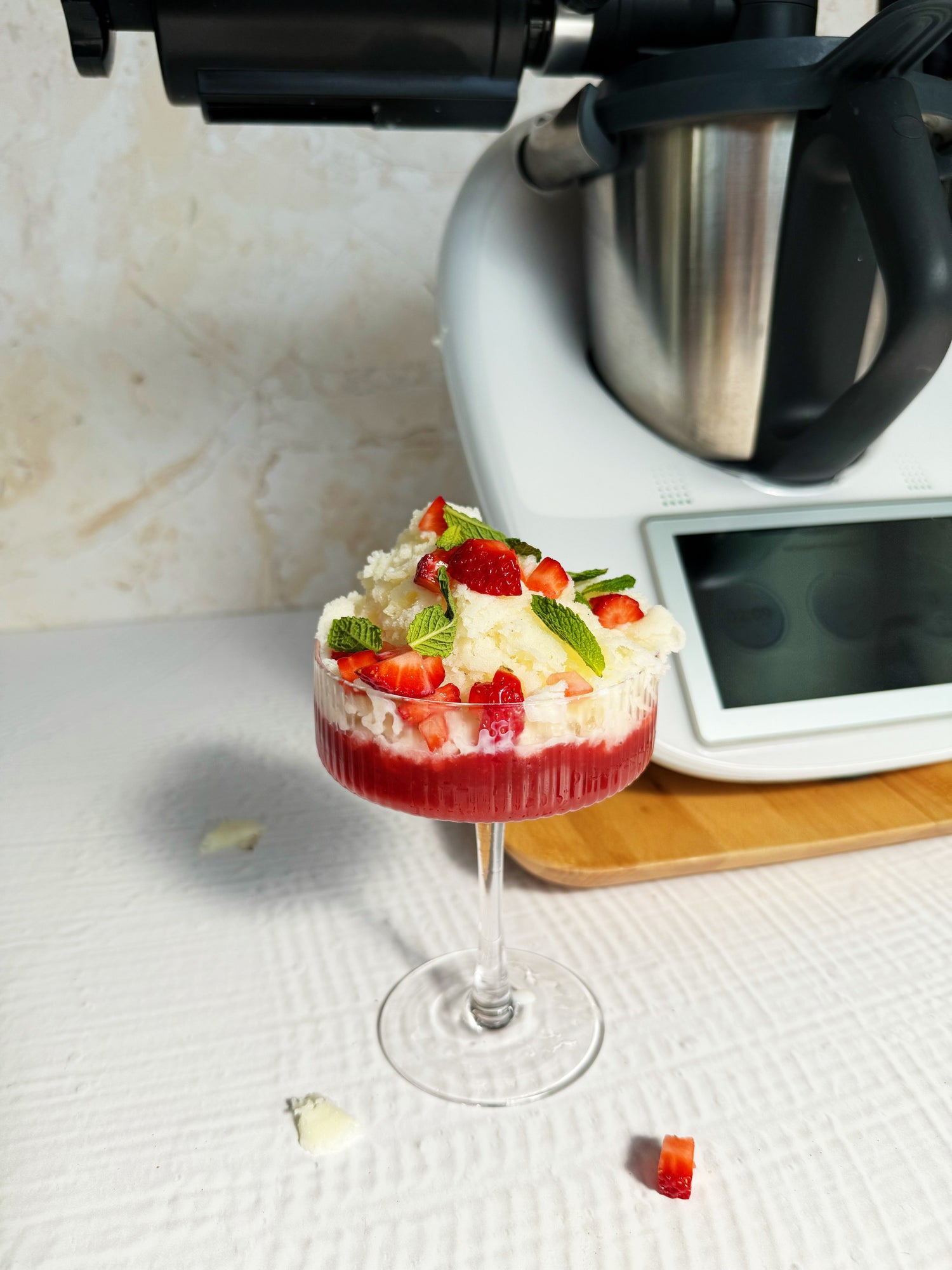 Strawberry Snow in the Thermomix