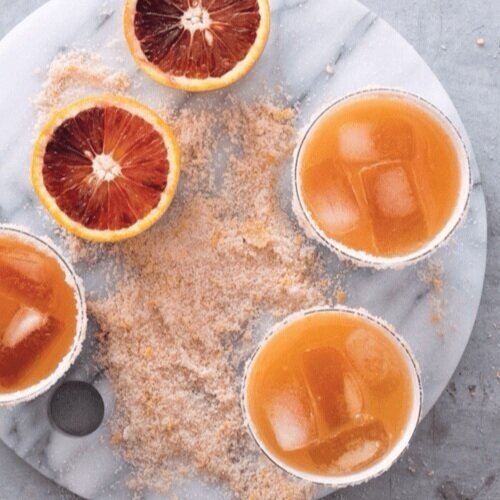 Blood Orange Cordial made in the Thermomix