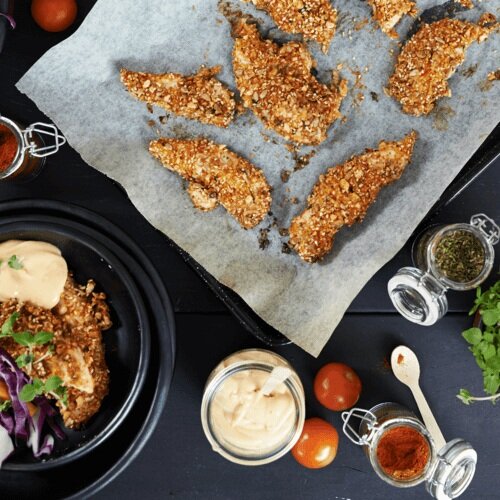 Thermomix Low Carb Crumbed Chicken Recipe