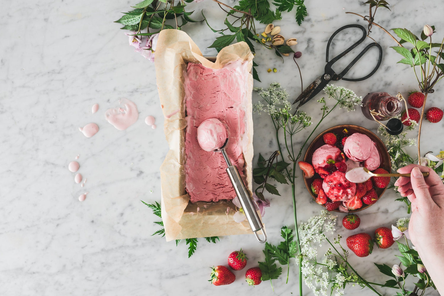 Strawberry Ice Cream Recipe in the Thermomix