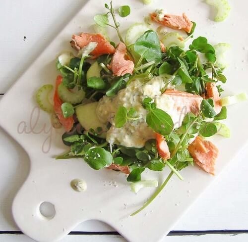 Thermomix Trout Salad & Horseradish Dressing Recipe
