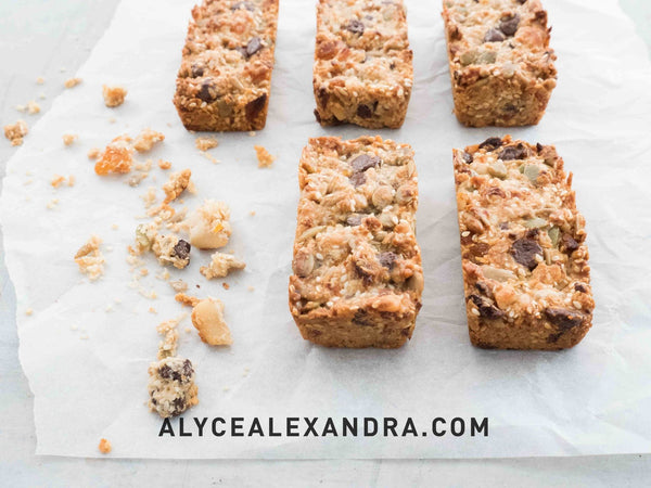 Choc Chip Muesli Slice in the Thermomix
