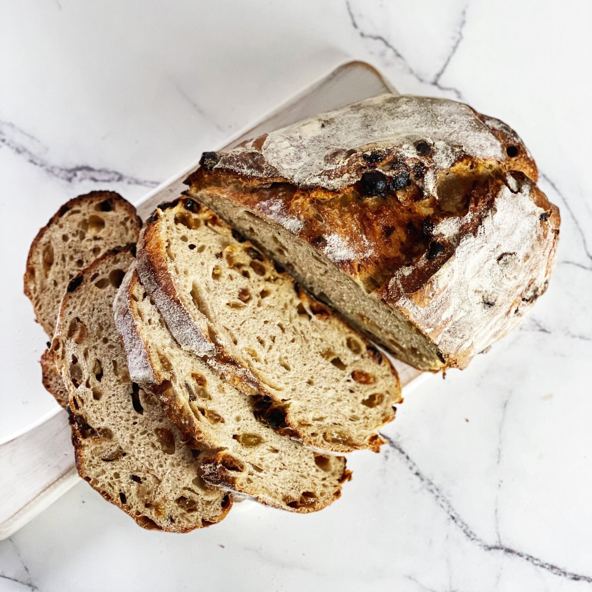 Cinnamon & Sultana Fruit Sourdough Bread