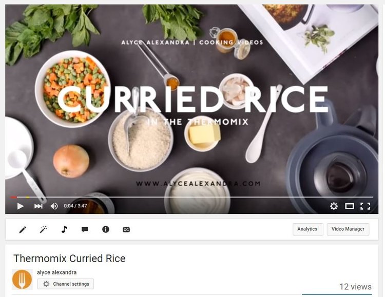 Youtube Tutorial: Thermomix Curried Rice Recipe