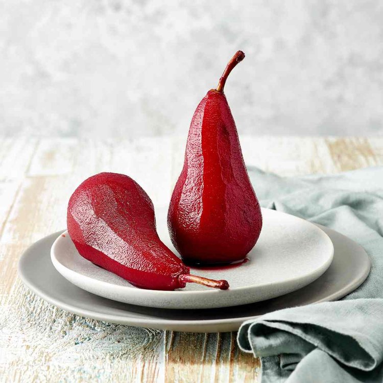 Red Wine Poached Pears in the Thermomix