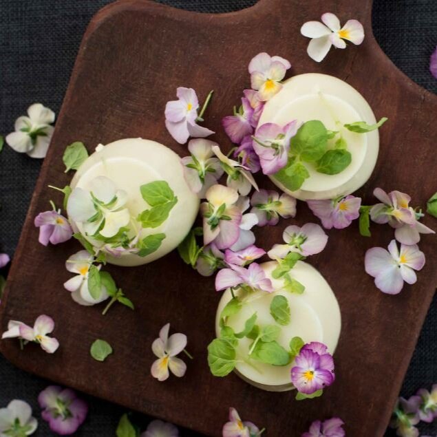 Pineapple Sage Panna Cotta