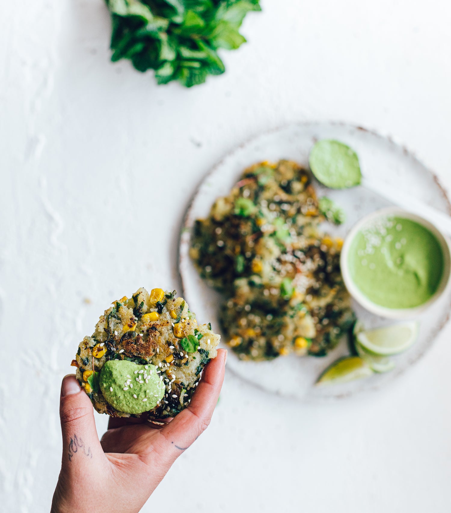 Vegan Crunchy Corn and Potato Fritters in the Thermomix | Recipe