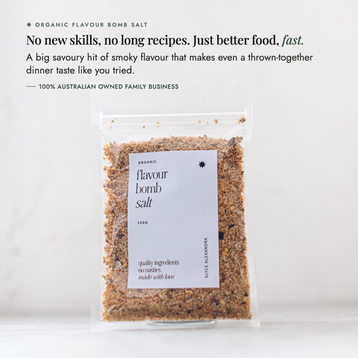 Alyce's Organic Flavour Bomb Salt