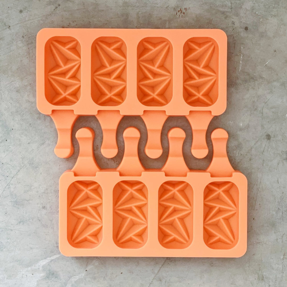 Crystal Ice Cream Moulds + Free Sticks