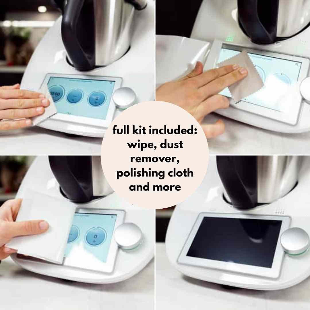 High Quality Tempered Glass Screen Protector for Thermomix TM6 – Scratch Resistant; Ultra Clear and Durable Protection for Your Chef Machine Display.