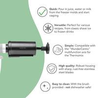 Ice Shaver | Attachment for WunderCentix | for Thermomix TM6 & TM5