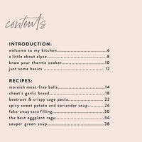Alyce's Heavy Rotation Thermomix cookbook page