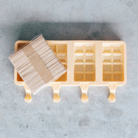 Chocolate block ice cream moulds with free sticks