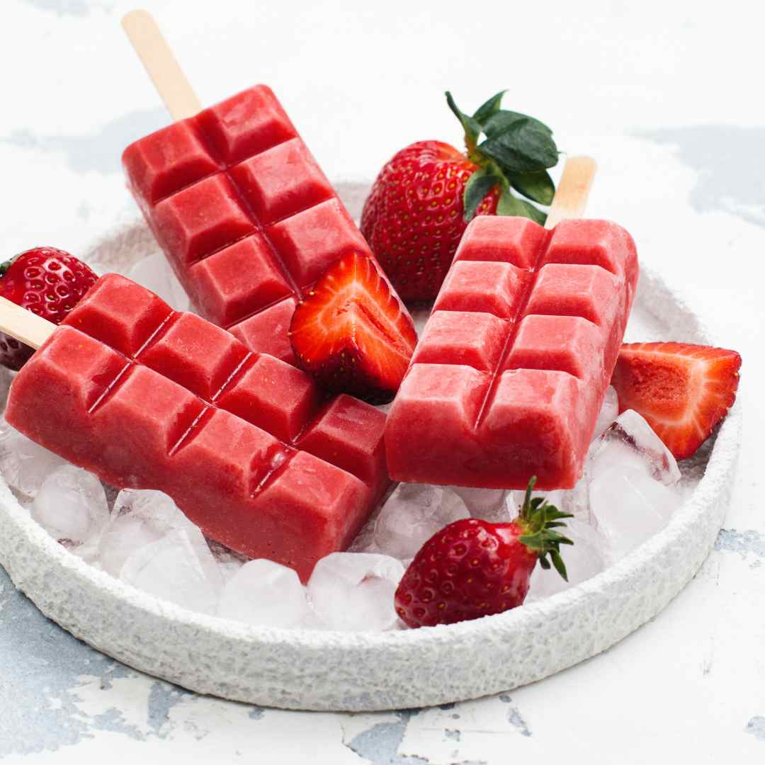 Chocolate block ice cream moulds