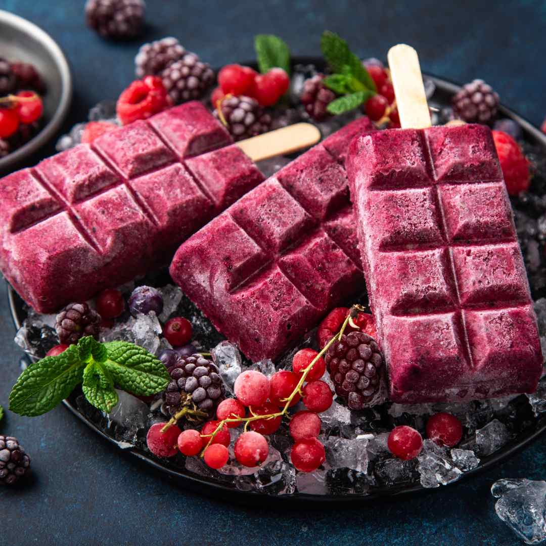 Chocolate block ice cream moulds