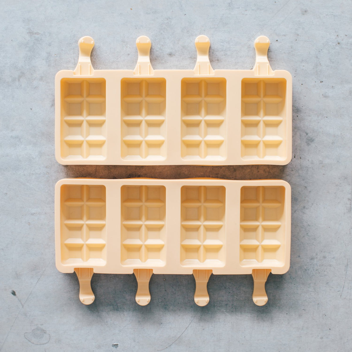 Chocolate block ice cream moulds set