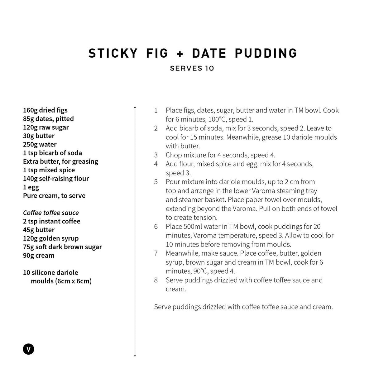 Thermomix Varoma Class Booklet page