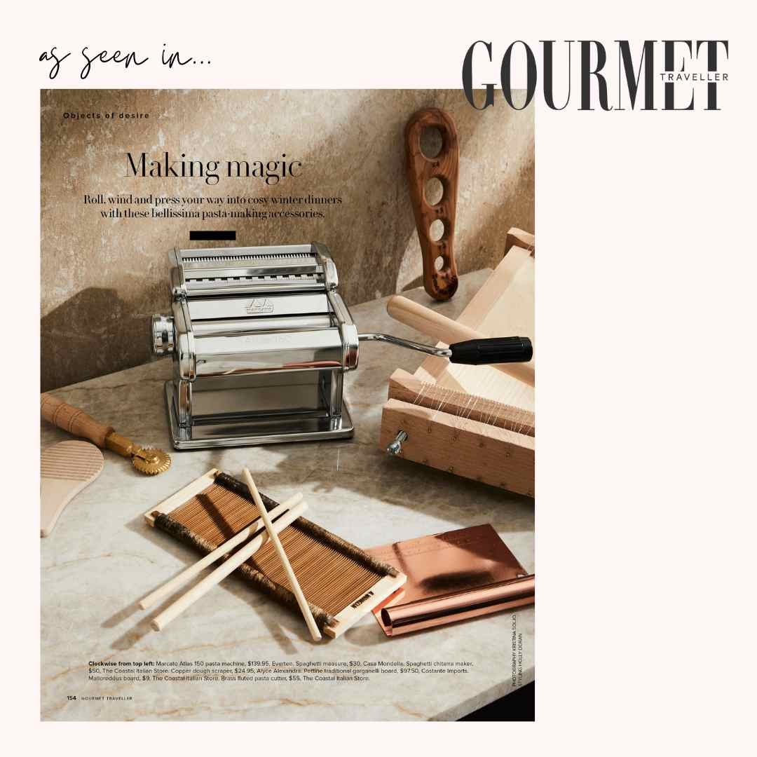 Alyce Alexandra copper dough scraper, as seen in the press