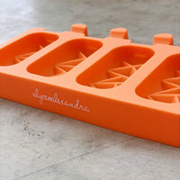 Crystal ice cream moulds close up