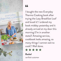 Reader testimonial for Everyday Thermo Cooking for Thermomix