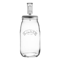 Empty Kilner Fermentation Set jar with the airlock lid, against a white background