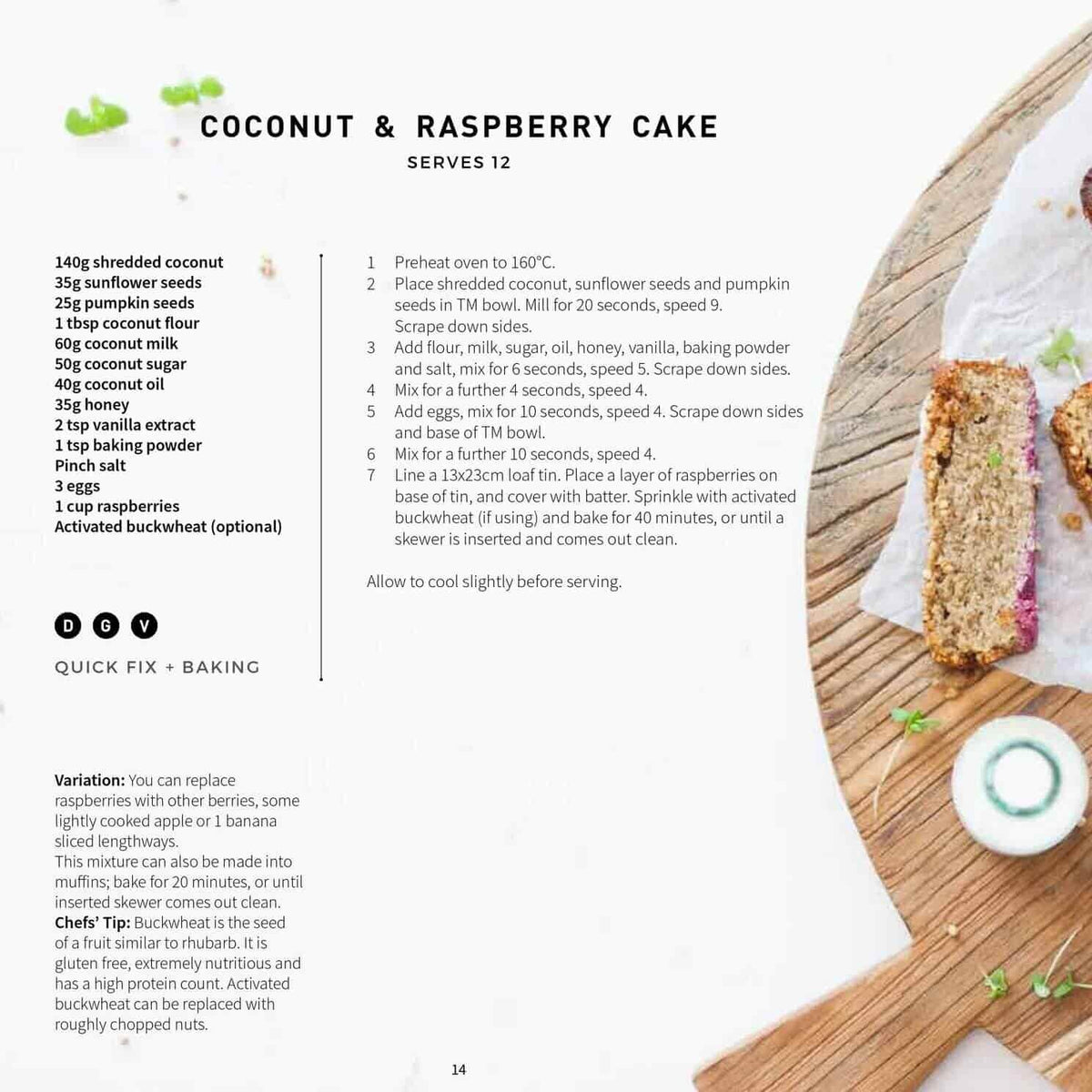 Thermomix Healthy Desserts and Snacks Class page