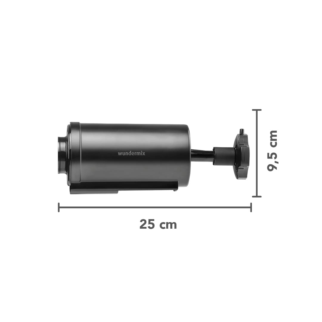 Dimensions of the Ice Shaver attachment: 25 cm long and 9.5 cm tall