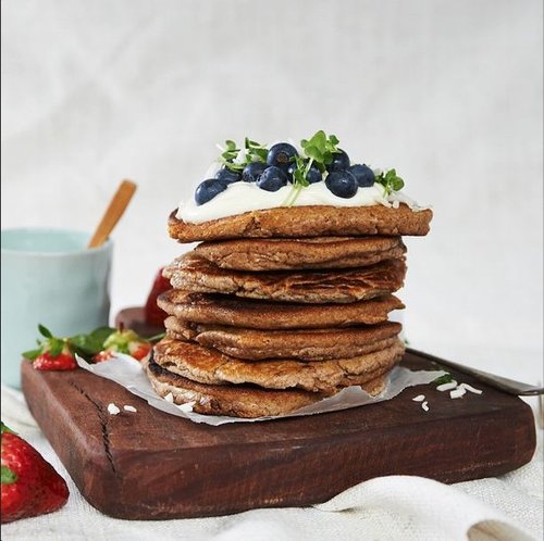 Almond pancakes, low-carb recipe for Thermomix
