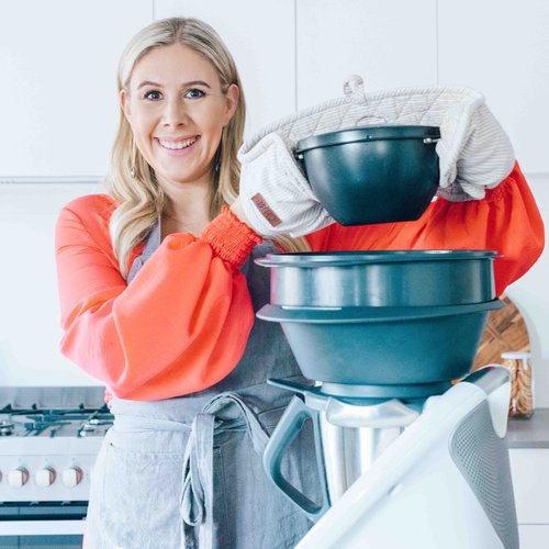 Multi-layer steaming with the MaxiSteam extender on a Thermomix