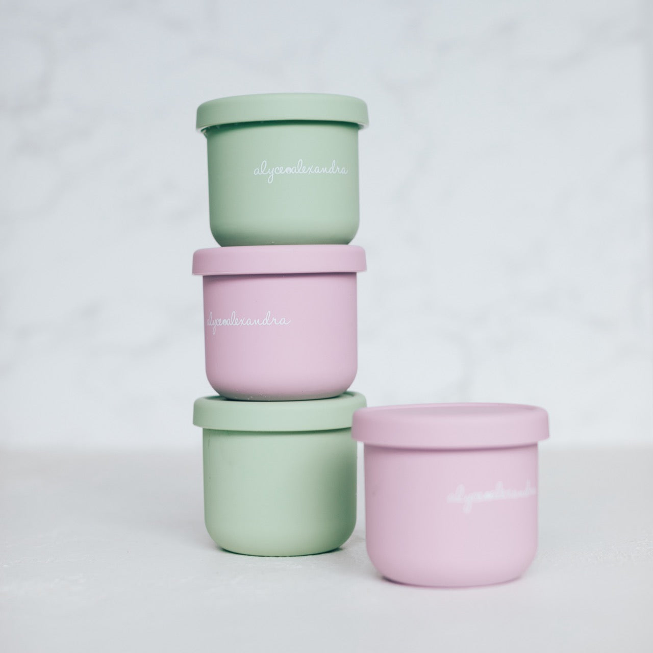 Mini silicone pot containers with lids