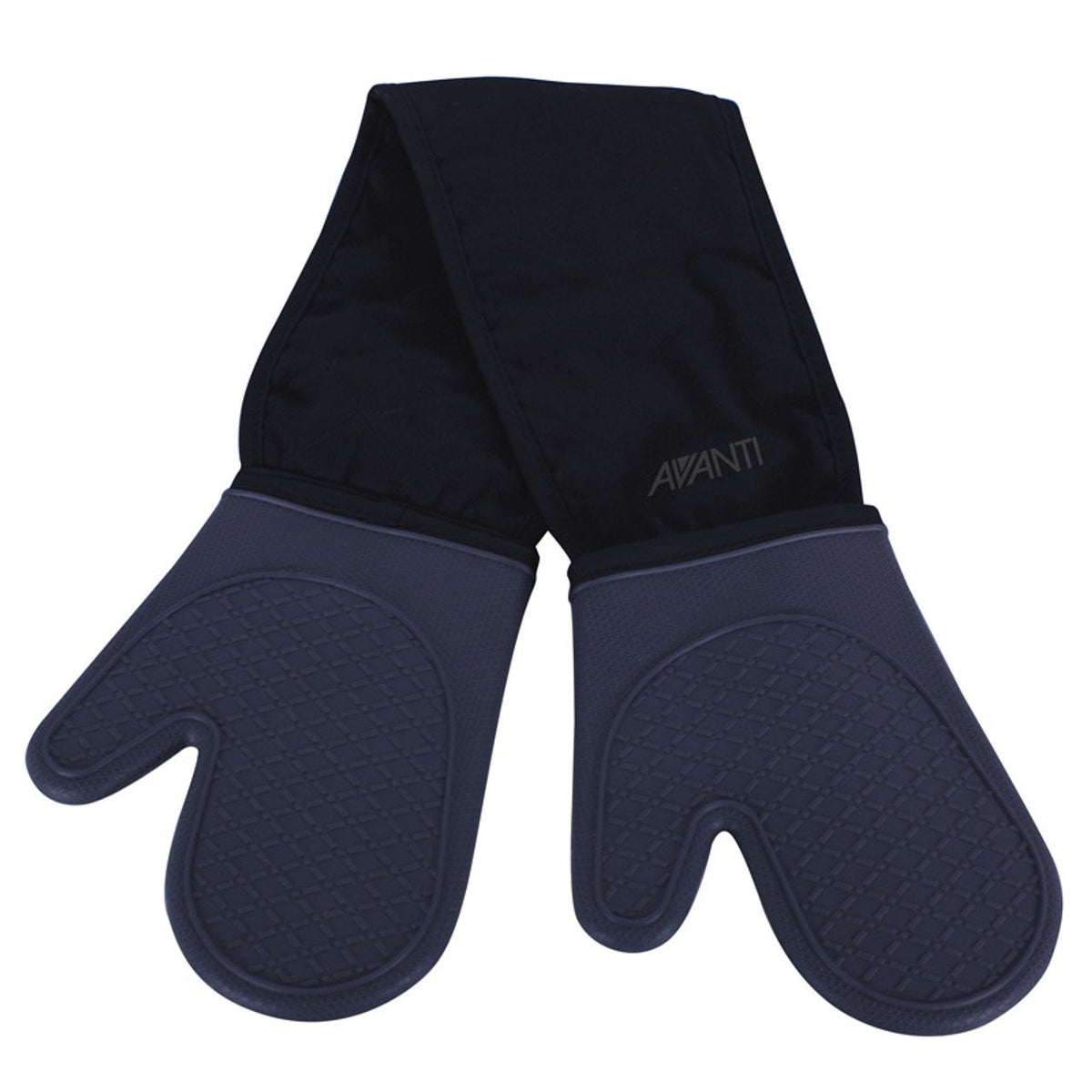 Non-slip double oven mitts detail