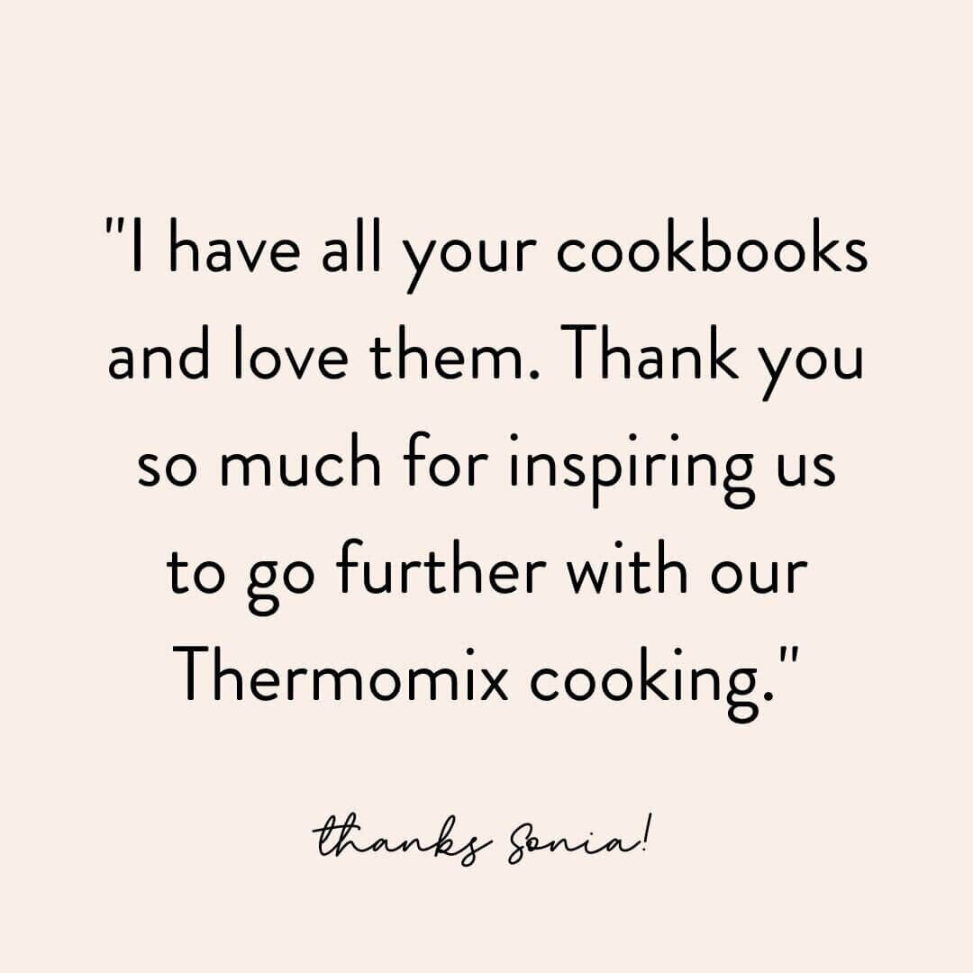 Recipe spread from Quick Fix: Every Occasion, cookbook for Thermomix