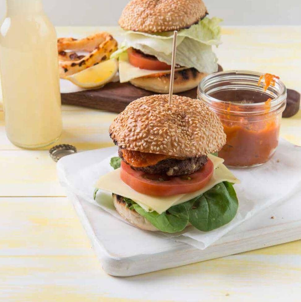 Lamb burger recipe from Quick Fix: Every Occasion for Thermomix