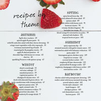 Contents page one of Quick Fix: Every Occasion cookbook