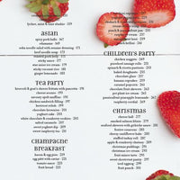 Contents page two of Quick Fix: Every Occasion cookbook