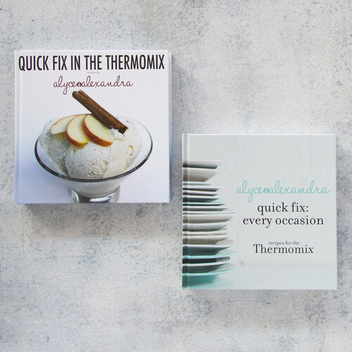 Quick Fix in the Thermomix shown alongside Quick Fix: Every Occasion